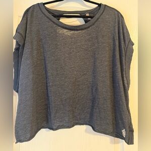 FP Movement by Free People Dark Gray Short Sleeve Top